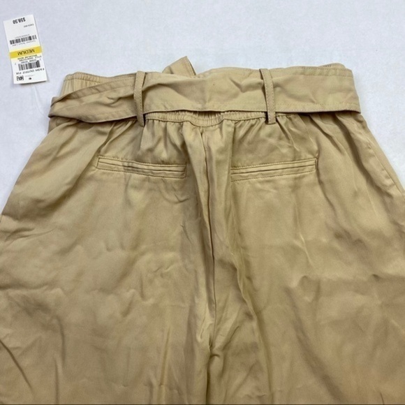 Maison Jules Beige Belted Pocketed Crop Pant - Picture 10 of 10